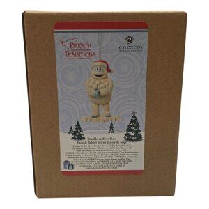 Jim Shore Rudolph Bumble on a Snowflake Rudolph Traditions Ornament IOB 6017196